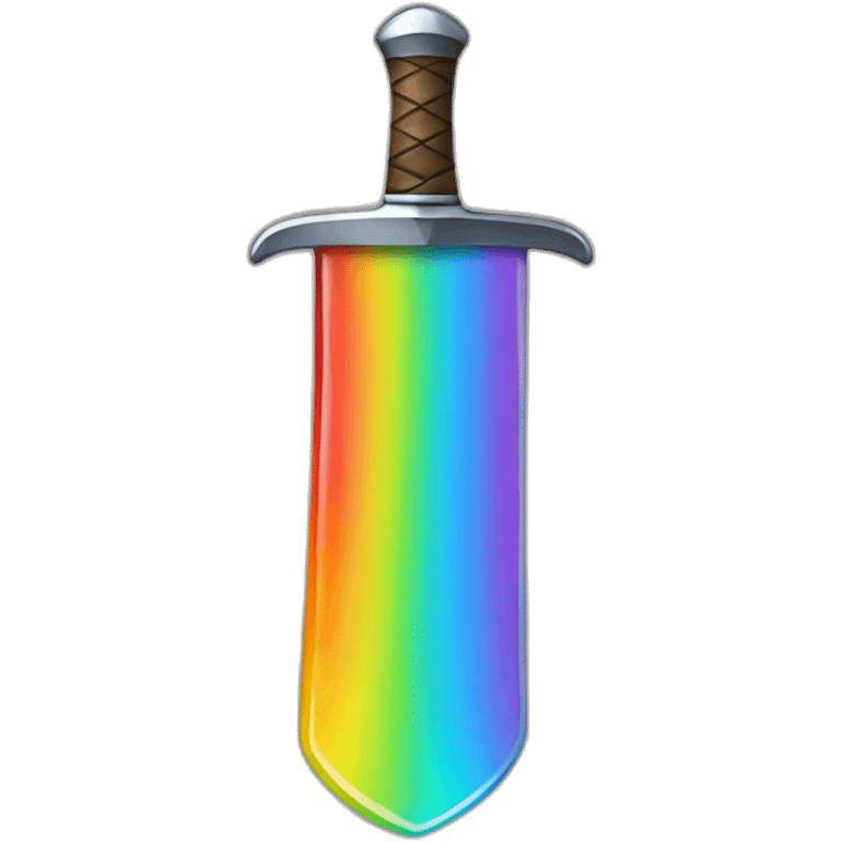 sword rainbow glass emoji