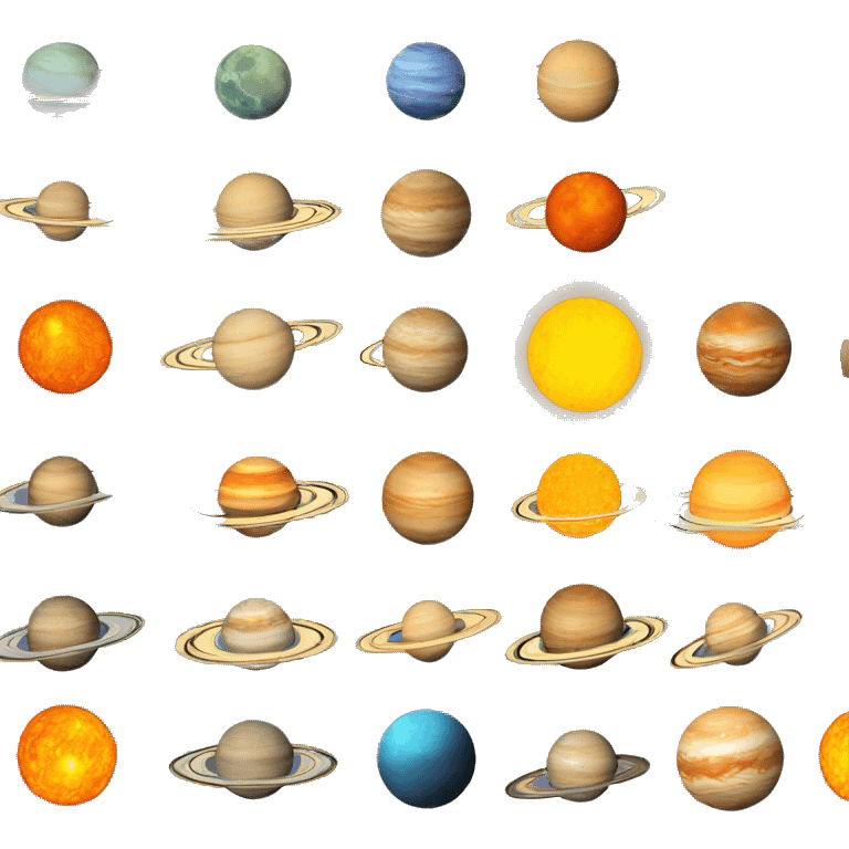 Solar system emoji