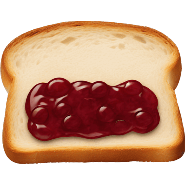 Jam on toast emoji