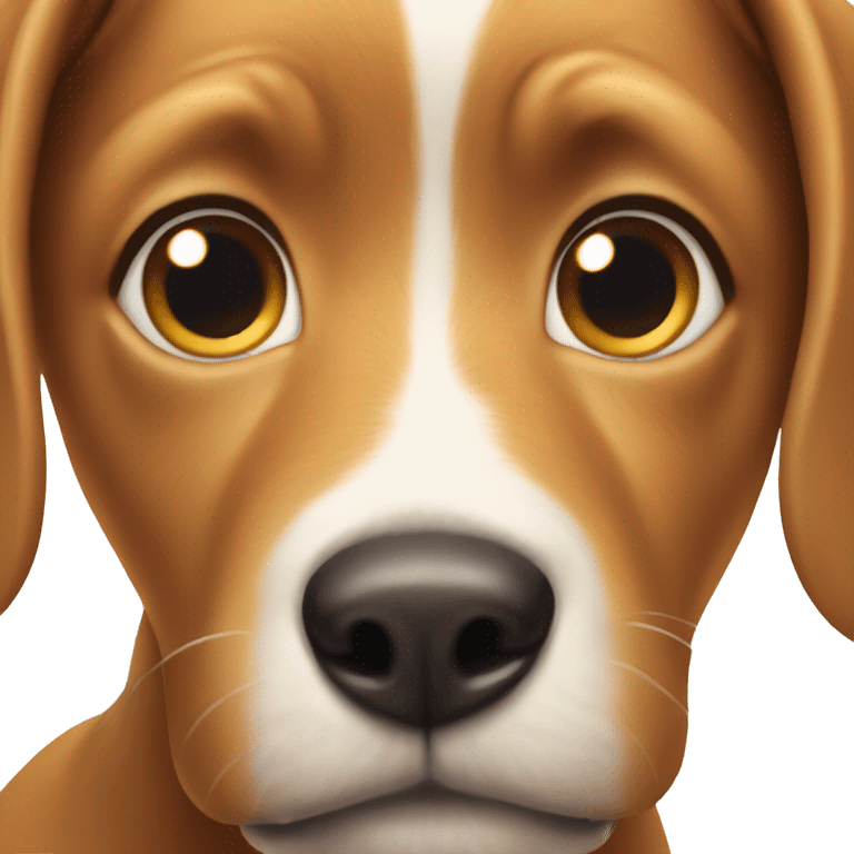 close up of curious dog emoji