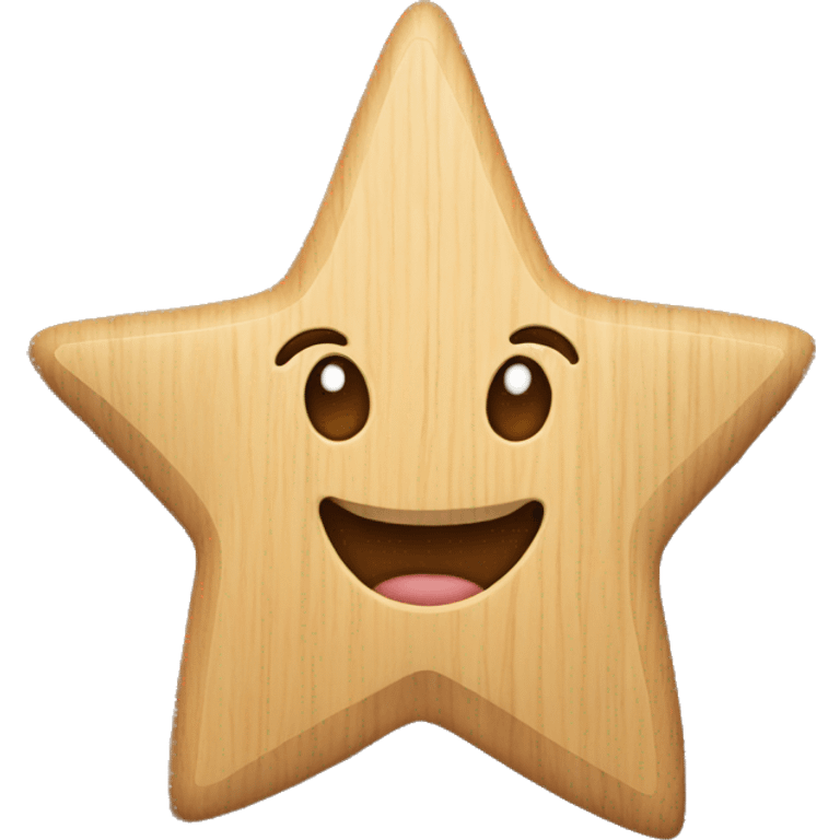 Create me a star made of wood emoji