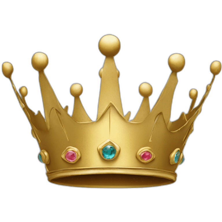 Crown with king written on jr  emoji