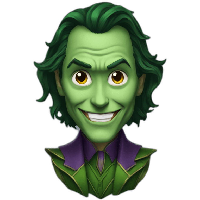 loki as the joker emoji