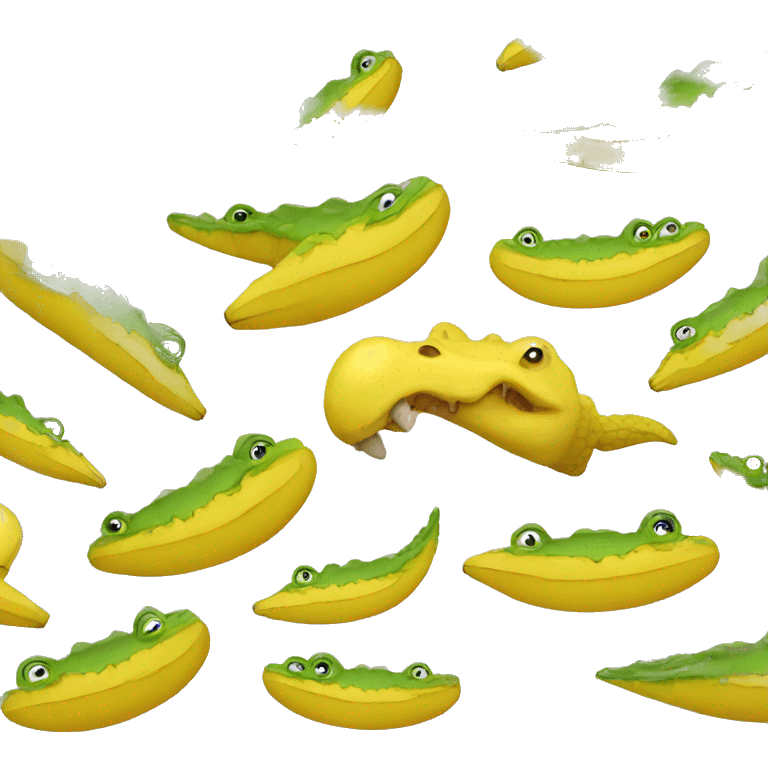 banana crocodile emoji