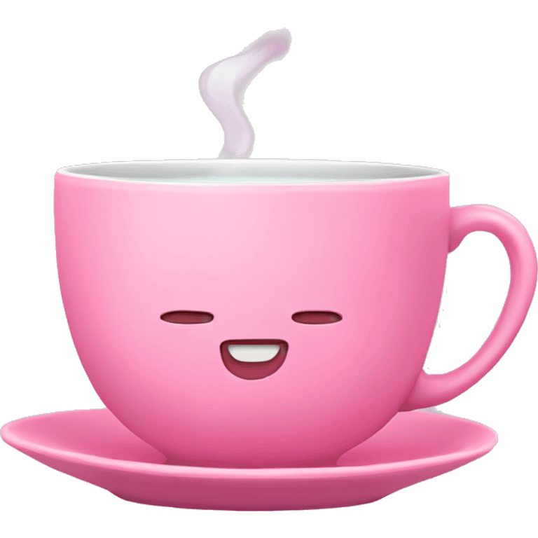 cute pink tea cup  emoji