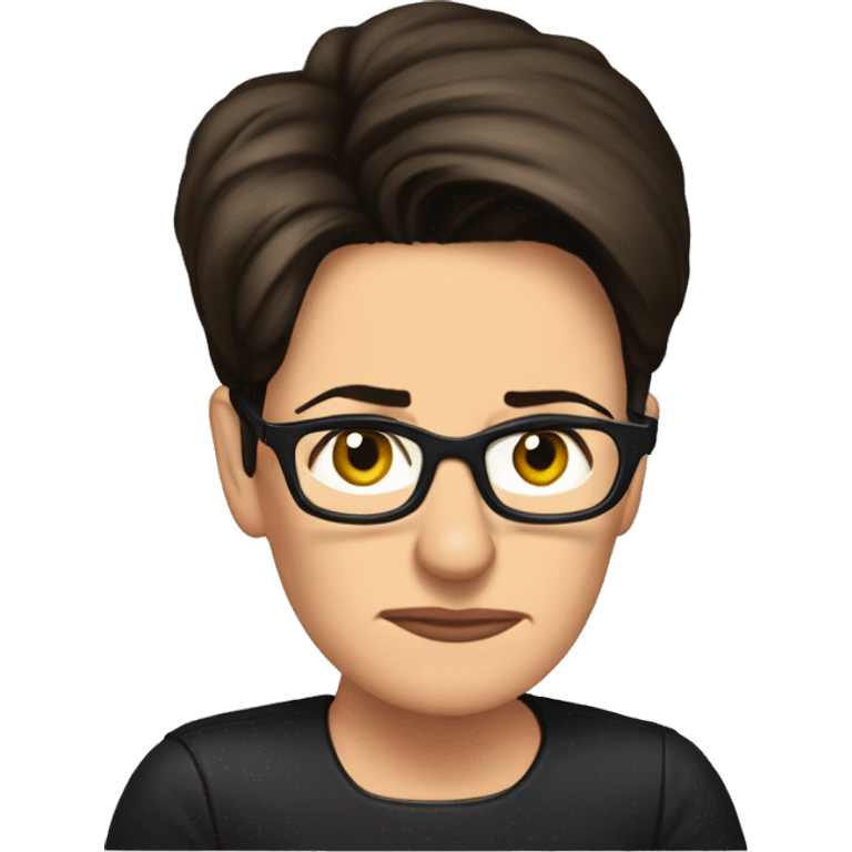 Rachel Maddow frowning emoji