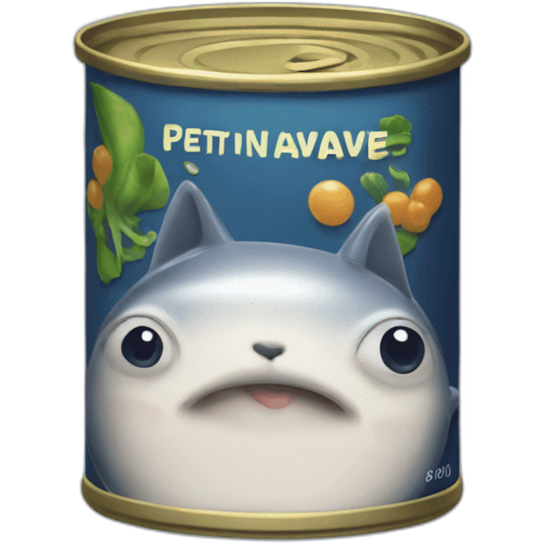 Realistic small can of tuna "petit navire" emoji