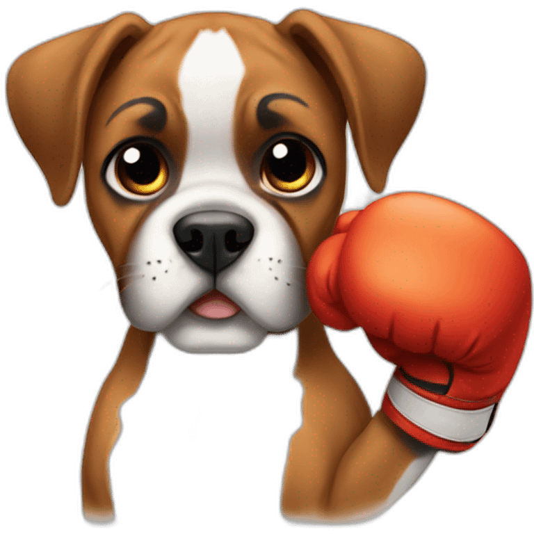 Cute little Boxer emoji