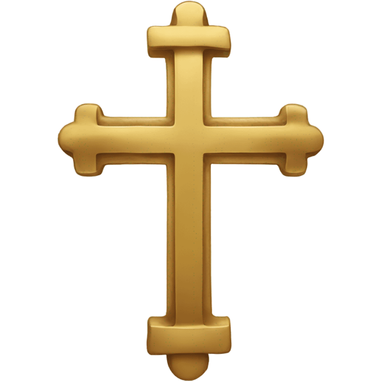 A golden cross emoji