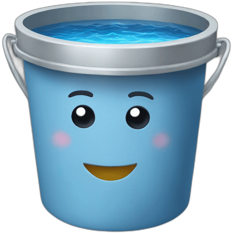 water bucket with ed sheeras emoji