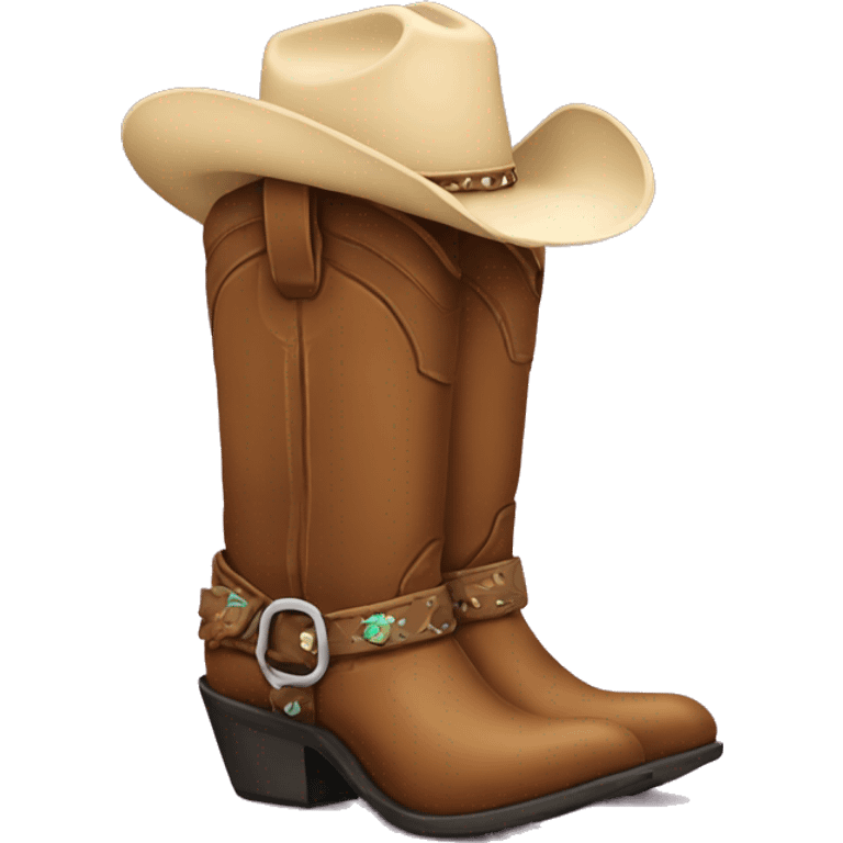 cowgirl boot emoji