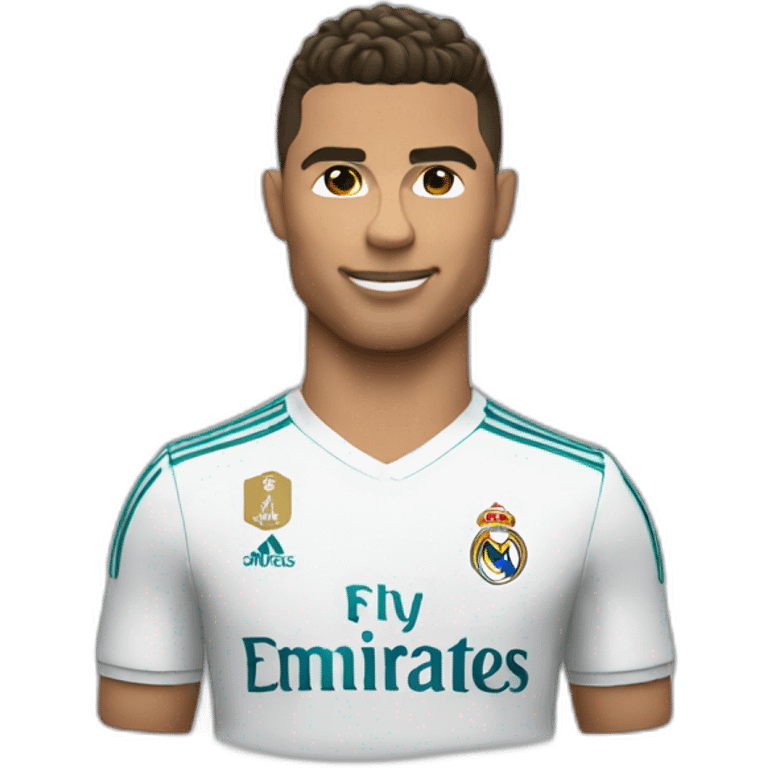 Ronaldo in real madrid kit emoji