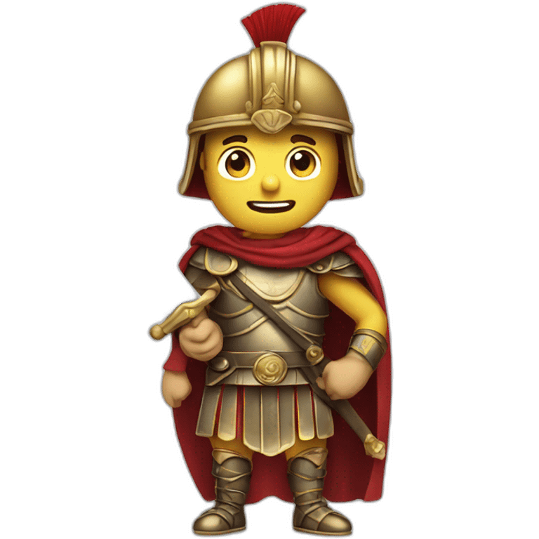 Ancient Roman soldier with a sword emoji