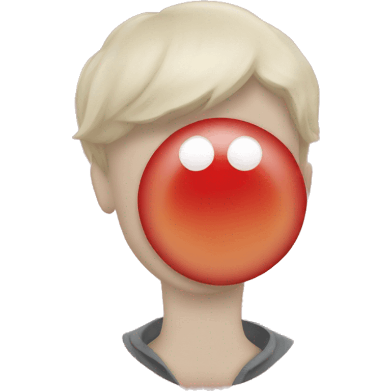 A red spot on neck emoji