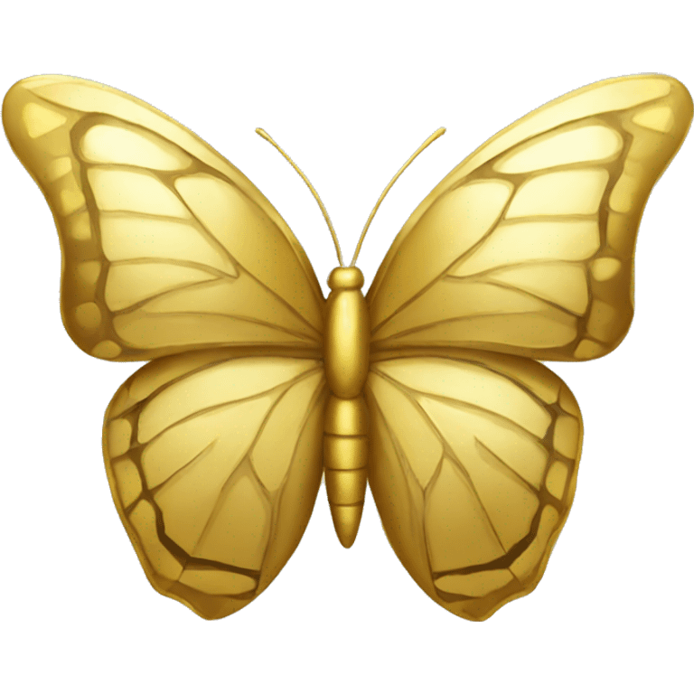 Gold butterfly emoji