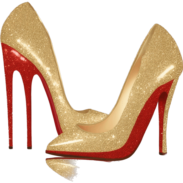 Glitter￼y louboutins emoji