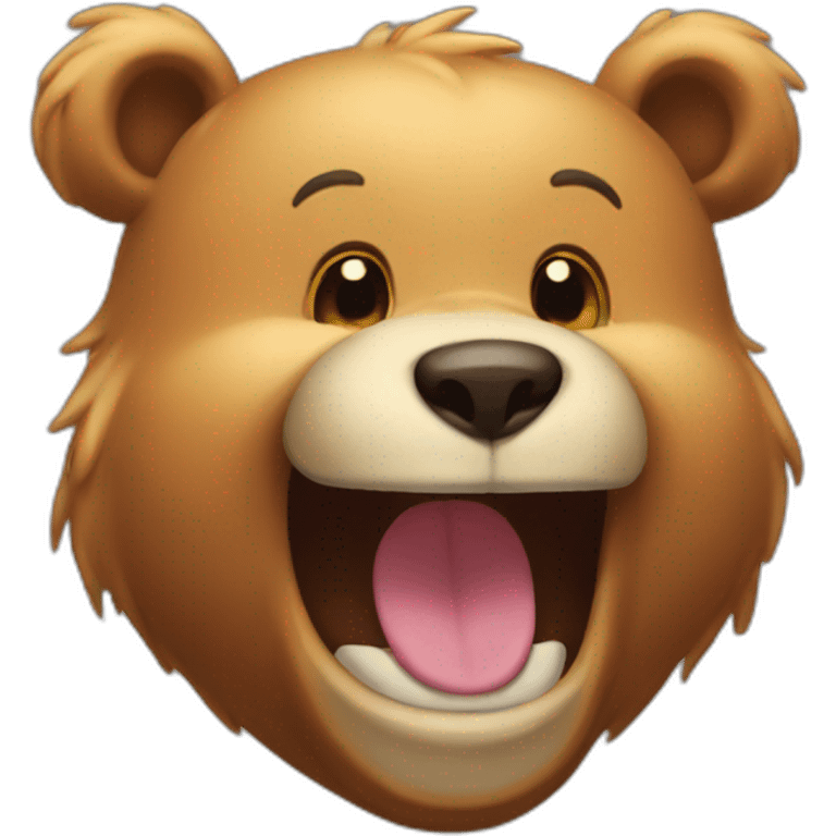 laugh bear emoji