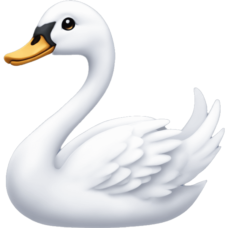 Cute swan coquette  emoji