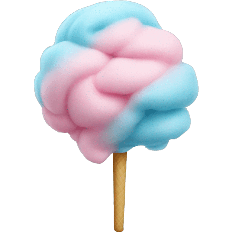 Realistic cotton candy emoji