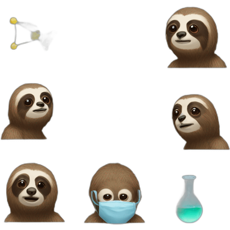 Physics and sloth emoji