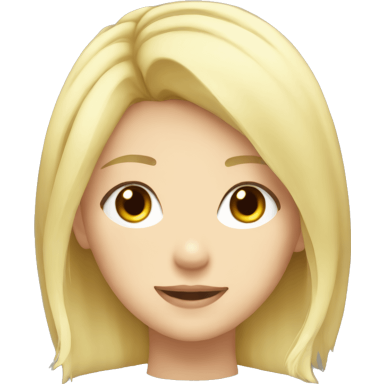 Anime girl blonde emoji