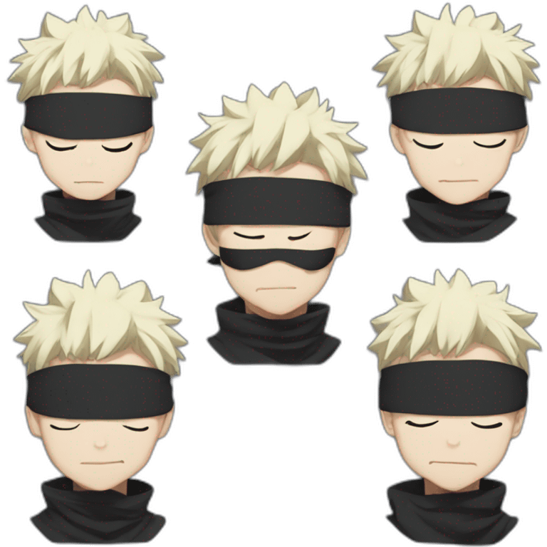 gojo wearing blindfold jujutsu kaisen emoji