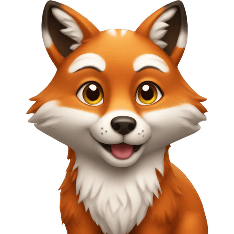 Sweet fox emoji