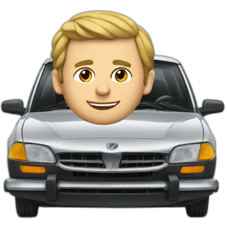 macron en voiture emoji