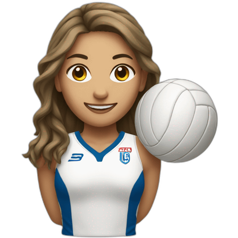 create a female volleyball player emoji