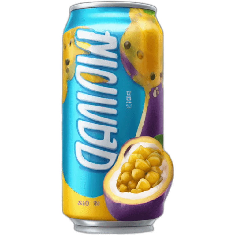 energy drink with passion fruit emoji