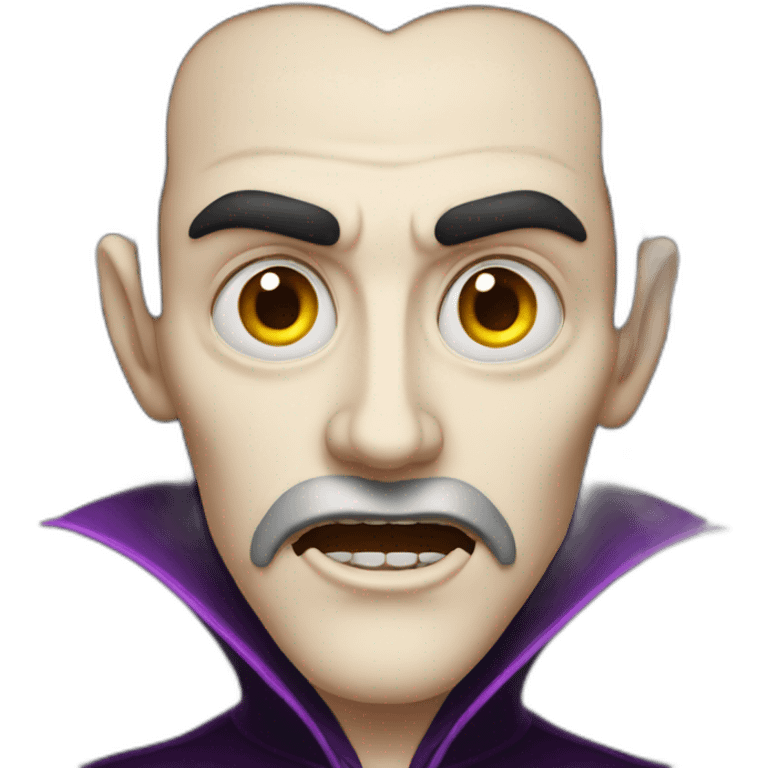 dracula face halloween emoji