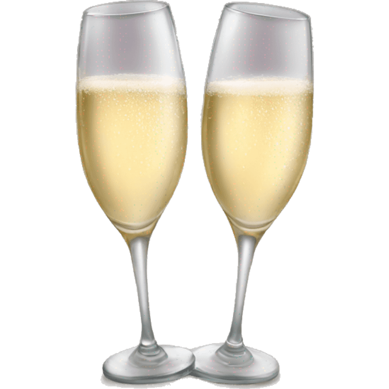 Two glasses of champagne emoji