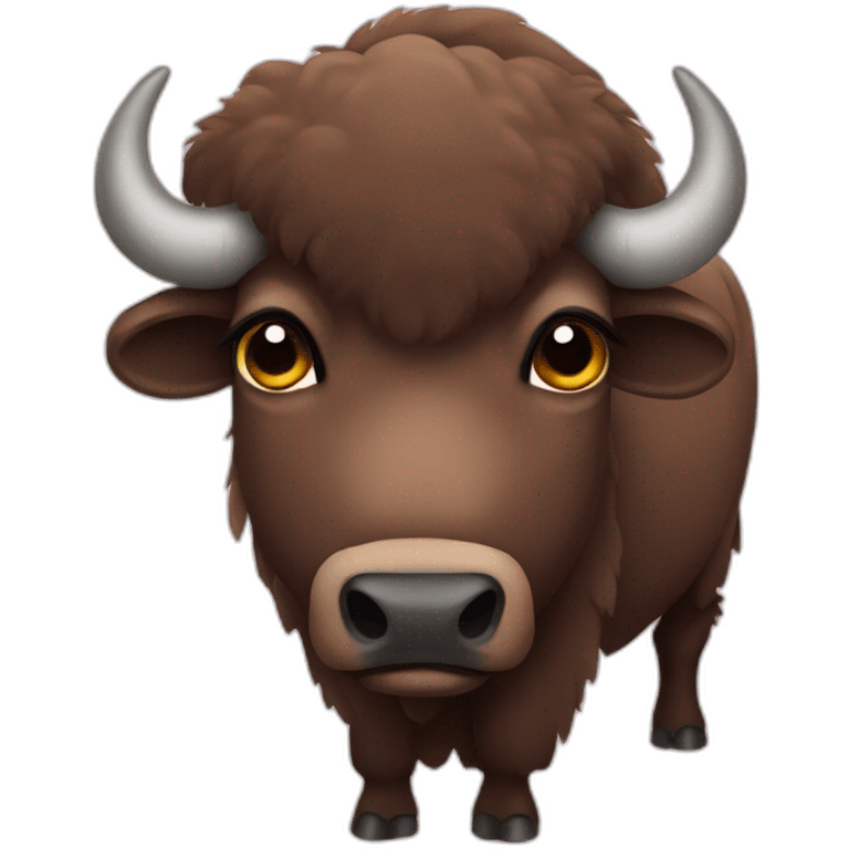 One eyed bison emoji