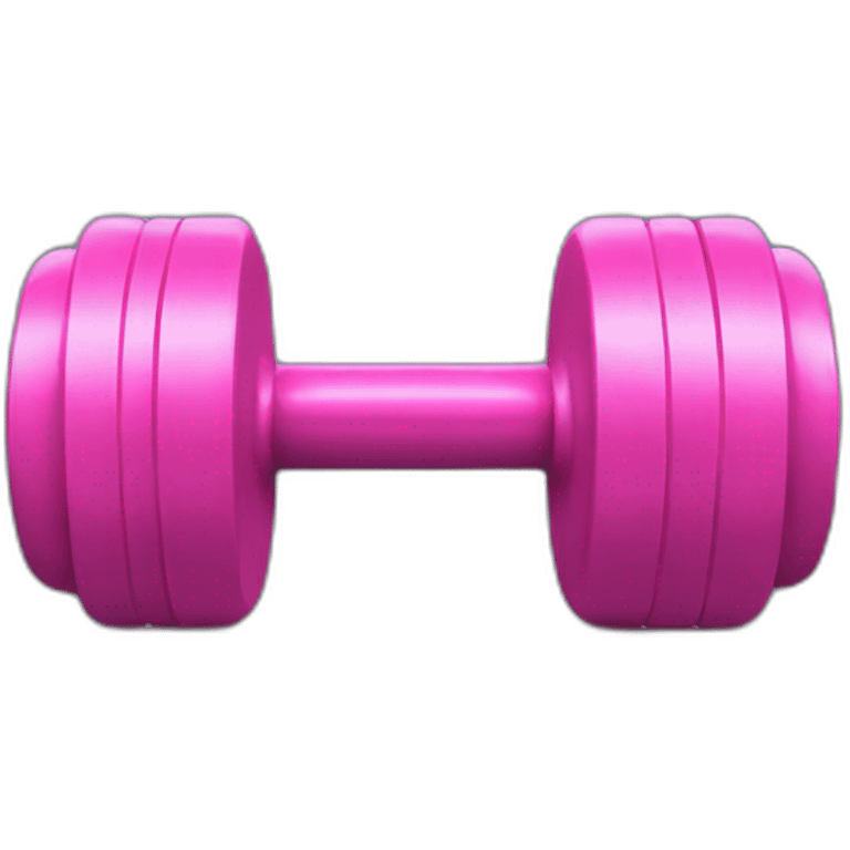 pink dumbbells emoji