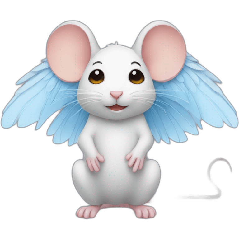 Mouse with wings emoji