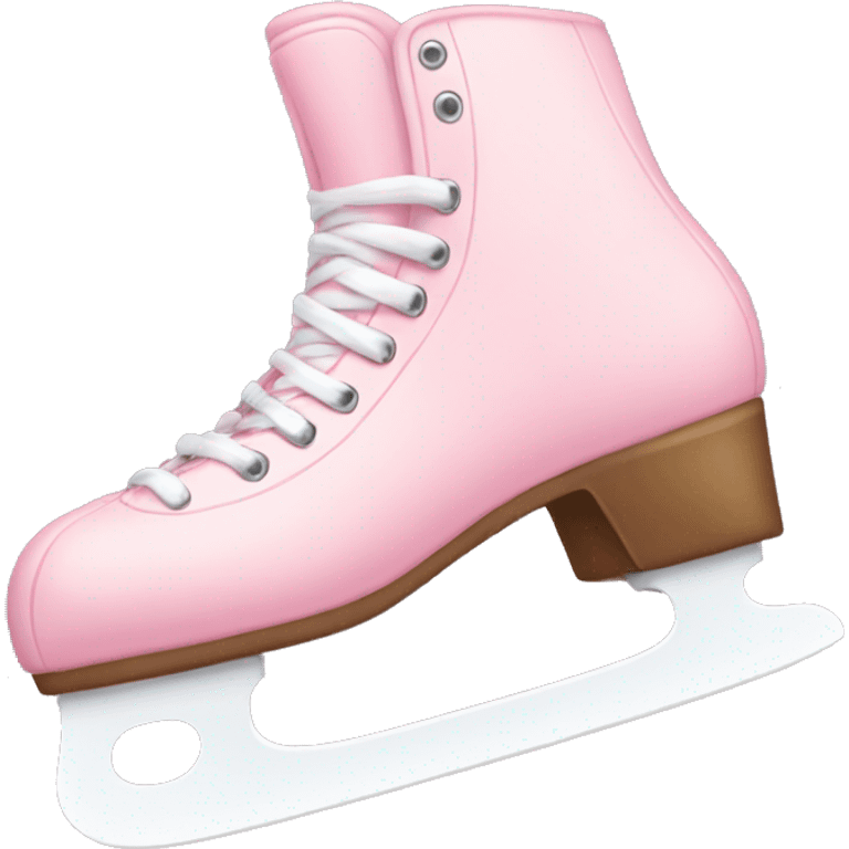 pastel pink ice skates emoji