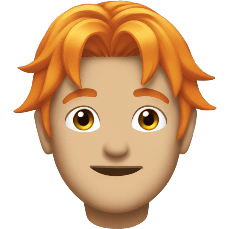 denji orange hair emoji