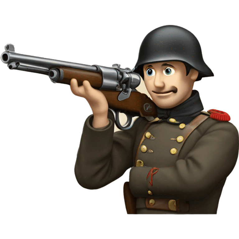 Enfield gun 1856 and soldier emoji