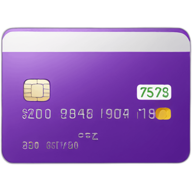 purple credit card emoji