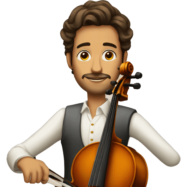 spanish dressed cello player emoji