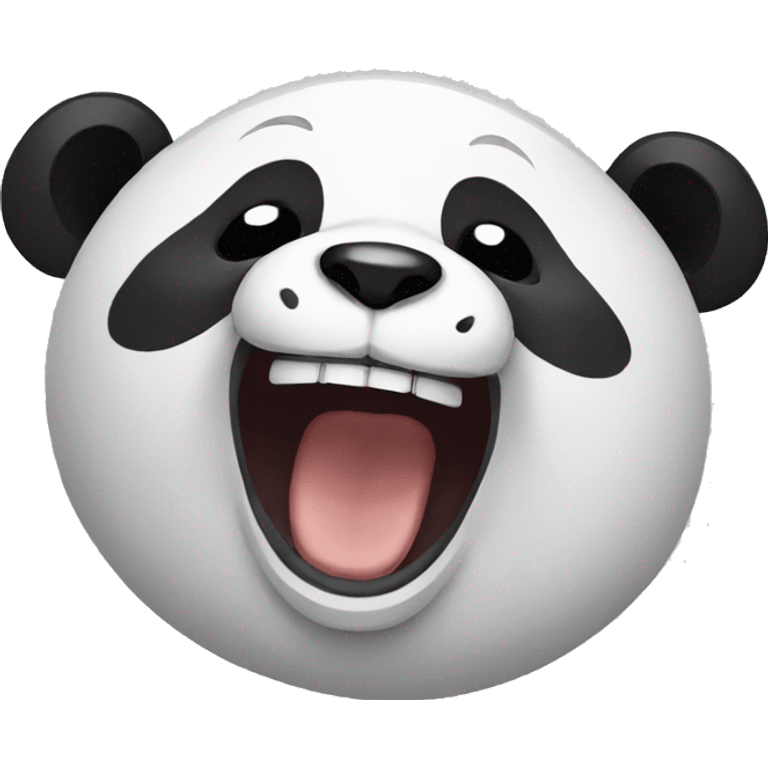 Panda laughing emoji