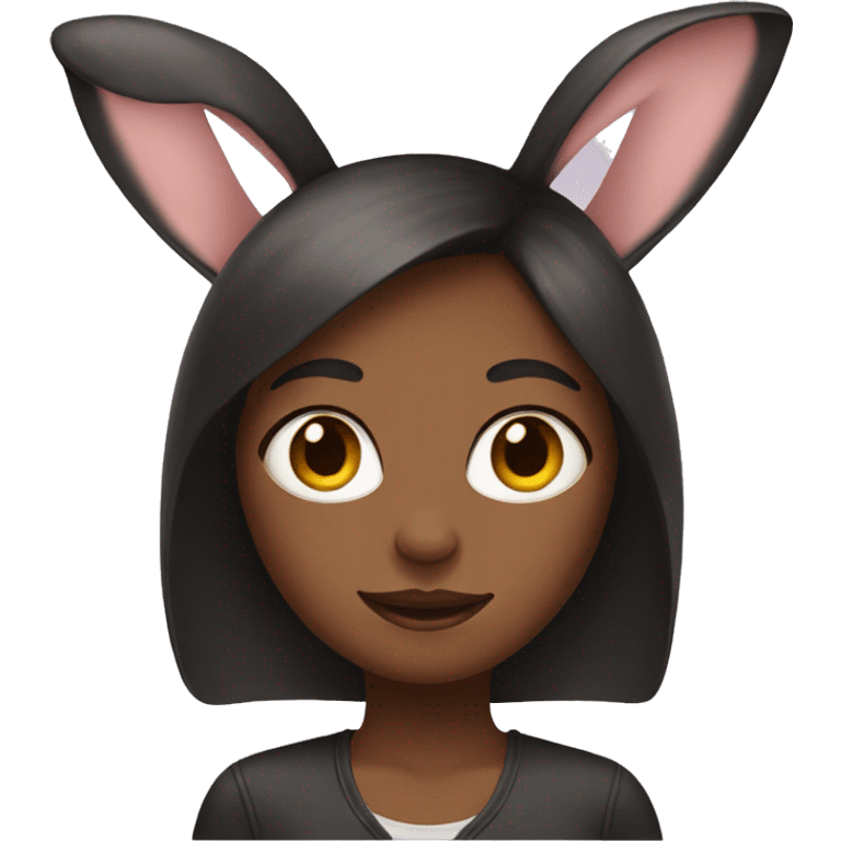 girl with bunny ears emoji