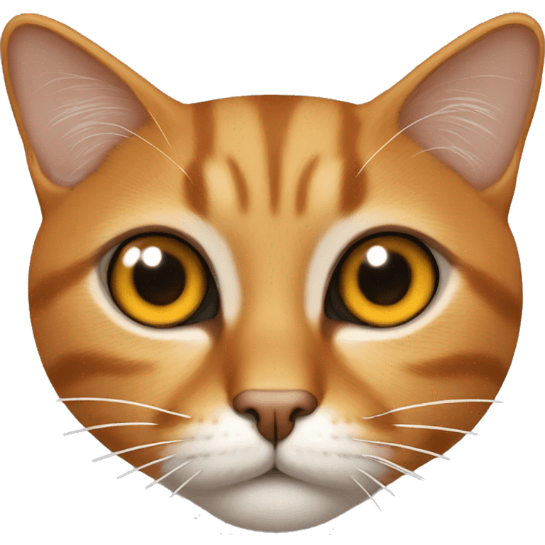 Gato naranja sin un ojo emoji