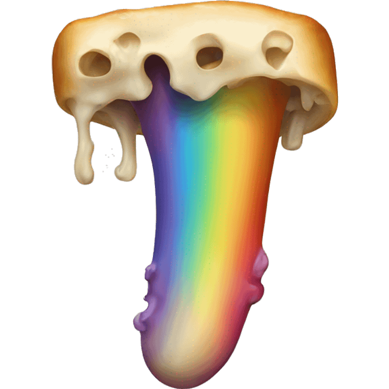 Braised bone with rainbow emoji