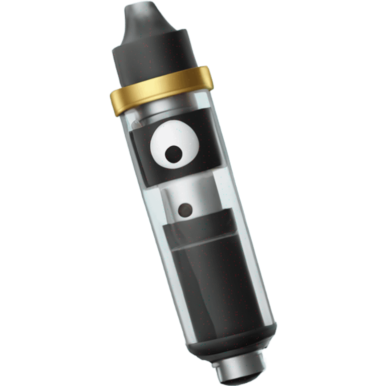 vape pen with steam coming out of top emoji