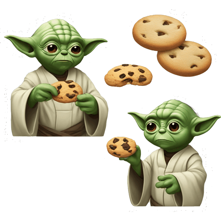 yoda eat cookie emoji