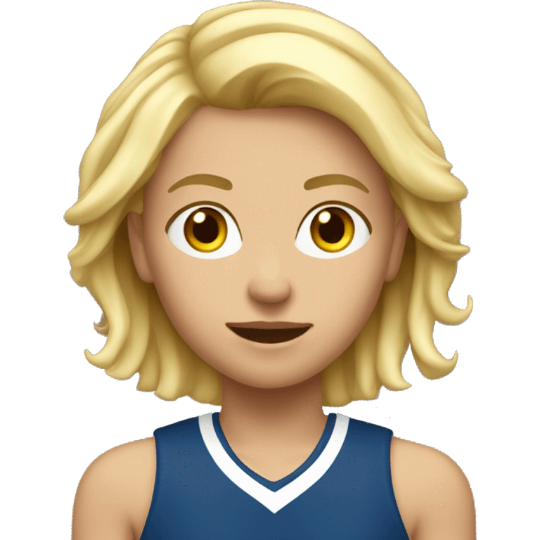 blonde masculine girl sporty emoji