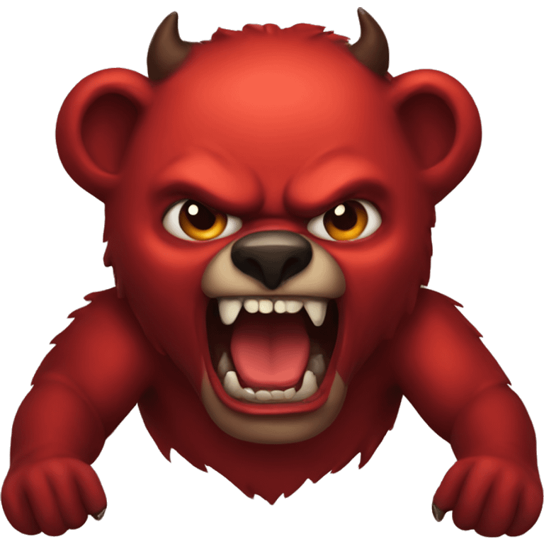 Devil bear  emoji