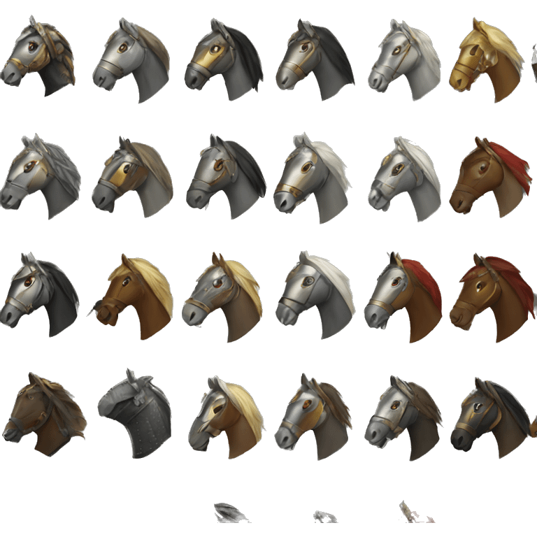 Horse with armour emoji