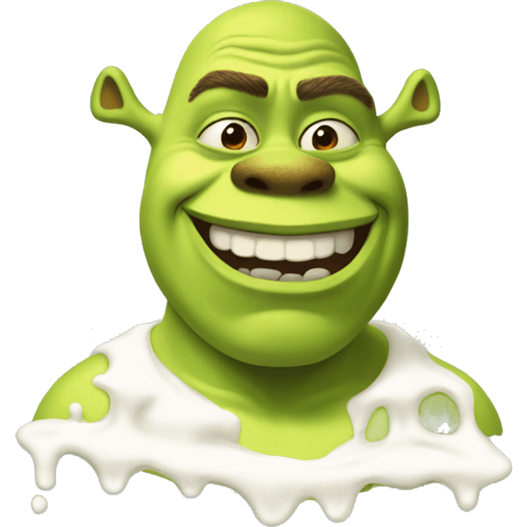 shrek covered in milk emoji